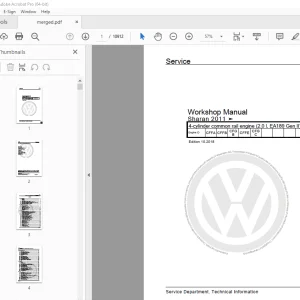Volkswagen Sharan 2011 Workshop Manual - PDF DOWNLOAD
