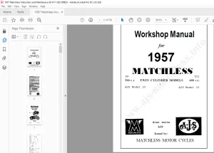 1967 Matchless G9 G11 TWIN CYLINDER Workshop Manual - PDF DOWNLOAD