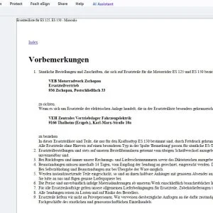 1968 MZ ES 125, ES 150 - Miraculis Ersatzteilliste - PDF DOWNLOAD