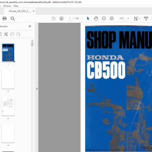 1971 Honda CB500 Shop Manual -  PDF DOWNLOAD
