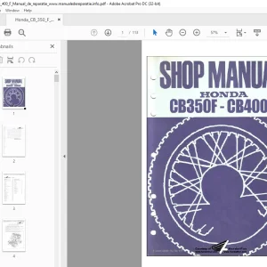 1972 Honda CB350F-CB400F Shop Manual