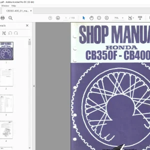 1972 Honda CB350F-CB400F Shop Manual - PDF DOWNLOAD