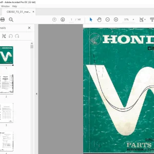 1973 Honda CB350F Parts Manual - PDF DOWNLOAD