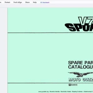 1973 Moto Guzzi V7 Sport Parts Manual - PDF DOWNLOAD