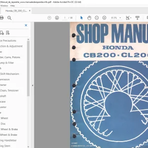 1974 Honda CB200•CL200 Shop Manual - PDF DOWNLOAD