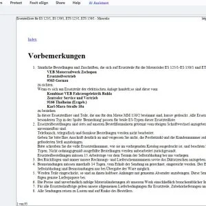 1974 MZ ES 125/1 ES 150/1 ETS 125/1 ETS 150/1 Miraculis Ersatzteilliste - PDF DOWNLOAD