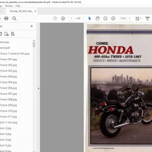1978-1987 Honda 400-450cc TWINS Service Repair Maintenance Manual - PDF DOWNLOAD