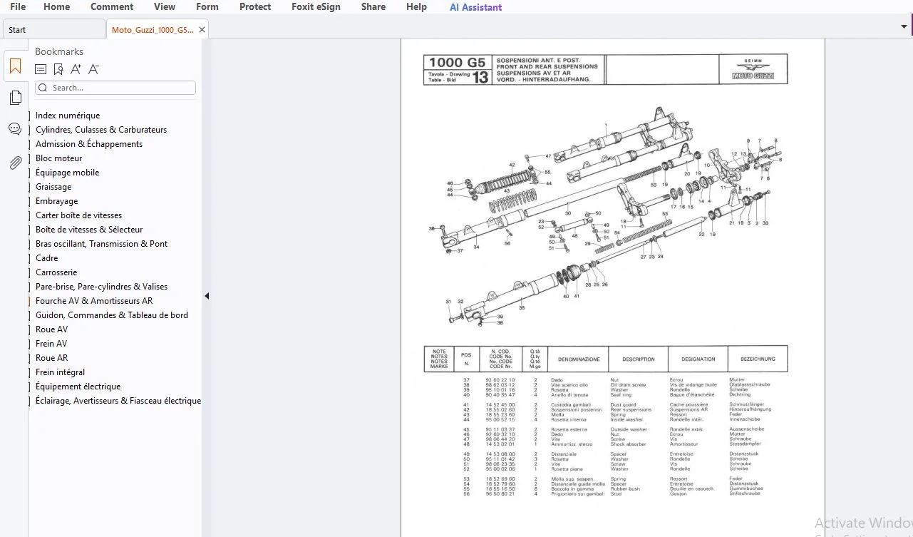 1978 Moto Guzzi V1000 G5 Parts Manual - PDF DOWNLOAD - Image 3