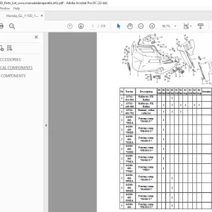 1980-1983 Honda GL 1100 Parts List Manual - PDF DOWNLOAD