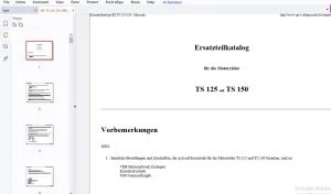 1980 MZ TS 125/150 - Miraculis Ersatzteilkatalog - PDF DOWNLOAD
