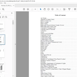 1982 HONDA CX500C PARTS Manual - PDF DOWNLOAD