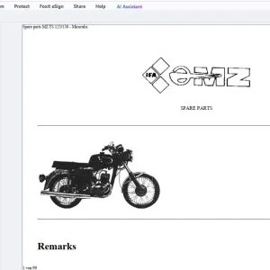 1983 MZ TS 125/150 - Miraculis Parts Manual - PDF DOWNLOAD