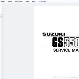 1983 Suzuki GS550 Service Manual - PDF DOWNLOAD