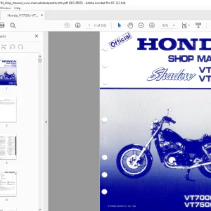 1984 Honda Shadow VT700C 84-85 VT750C 83 Shop Manual - PDF  DOWNLOAD