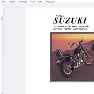 1985-1997 Suzuki VS700-800 Intruder Service Repair & Maintenance Manual - PDF DOWNLOAD