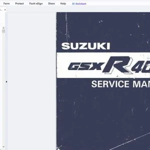 1985 Suzuki GSX R400 Service Manual - PDF DOWNLOAD