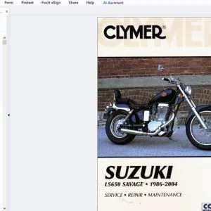 1986-2004 Suzuki LS650 Savage Service Repair & Maintenance Manual -PDF DOWNLOAD