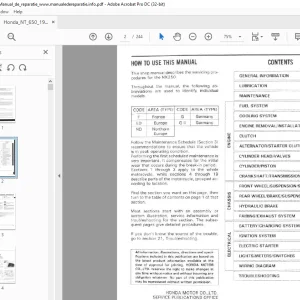 1988-1991 Honda NX250 Shop Manual - PDF DOWNLOAD