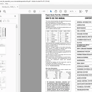 1989 Honda GL1500 Shop Manual - PDF DOWNLOAD