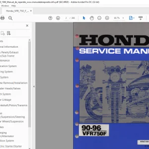 1990-1996 Honda 750F Service Manual - PDF