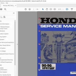 1990-1996 Honda 750F Service Manual - PDF DOWNLOAD