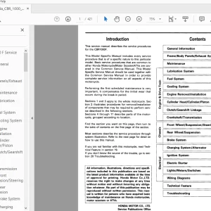 1992-1995 Honda CBR1000 Service Manual - PDF DOWNLOAD