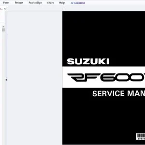 1993-1997 Suzuki RF 600 R Service Manual - PDF DOWNLOAD