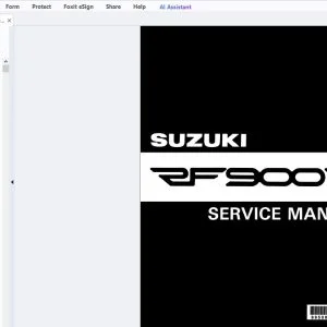 1993-1998 Suzuki RF900R Service Manual - PDF DOWNLOAD