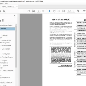 1995-1998 Honda CBR600_F3 Service Manual - PDF DOWNLOAD