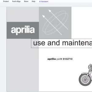 1995 Aprilia Moto 6.5 Use & Maintenance Manual - PDF DOWNLOAD
