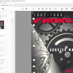1997-1998 HONDA CBR1100XX Service Manual  - PDF DOWNLOAD