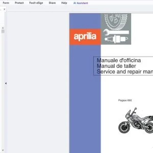 1997 Aprilia Pegaso 650 Service & Repair Manual - PDF DOWNLOAD