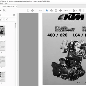 1997 KTM 400/620 LC4/LC4e ENGINE REPAIR MANUAL - PDF DOWNLOAD