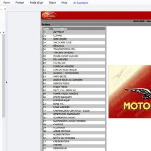 1998-1999 Moto Guzzi Nevada Club Catalogue de pieces de rechange - PDF DOWNLOAD