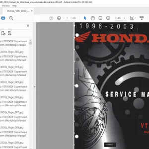1998-2003 HONDA VTR1000F Super hawk Service Manual - PDF DOWNLOAD