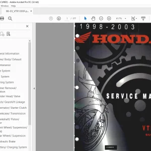 1998-2003 Honda VTR100F Super Hawk Service Manual -  PDF DOWNLOAD