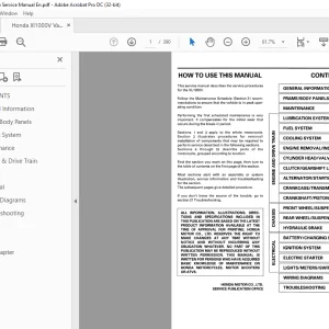 1998 Honda XL1000V Service Manual   - PDF DOWNLOAD