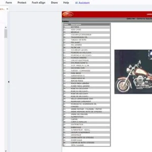 1999-2000 Moto Guzzi California Special catalogue de pieces do rechange - PDF DOWNLOAD
