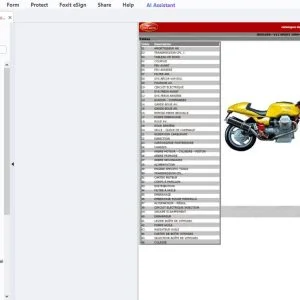 1999-2001 Moto Guzzi V11 Sport Catalogue de piéces de rechange - PDF DOWNLOAD