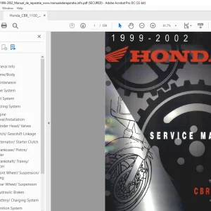 1999-2002 HONDA CBR1100X Service Manual  - PDF DOWNLOAD