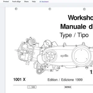 1999 Aprilia 120-154 Leonardo 120S-154S Scarabeo Workshop Manual - PDF DOWNLOAD