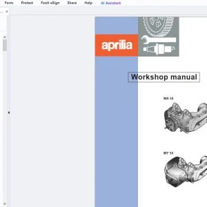 1999 Aprilia MA 50 MY 50 Workshop Manual - PDF DOWNLOAD