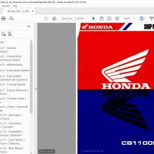1999 Honda CB1100SFy Shop Manual - PDF DOWNLOAD