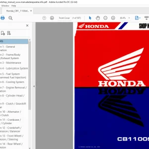1999 Honda CB1100SFy Shop Manual - PDF DOWNLOAD