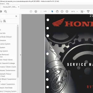 2000-2002 HONDA RVT100R RC51 Service Manual - PDF DOWNLOAD