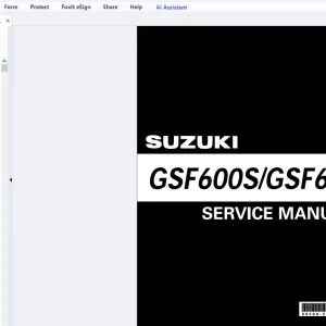 2000 2002 Suzuki GSF600S/GSF600 Service Manual - PDF DOWNLOAD