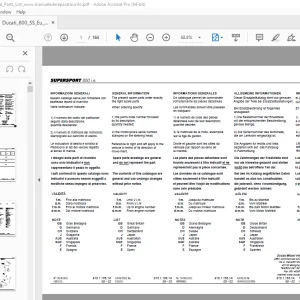 2000 Ducati Supersport 800 Parts Manual 915.1.165.1A - PDF DOWNLOAD