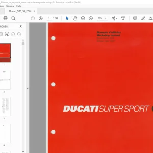 2001 Ducati Supersport 900 Workshop Manual - PDF DOWNLOAD