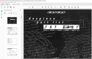 2001 Gasgas 125/200/249/280/321 Parts List Manual - PDF DOWNLOAD