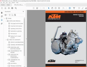 2001 KTM 250/300/380 SX,MXC,EXC ENGINE REPAIR MANUAL - PDF DOWNLOAD